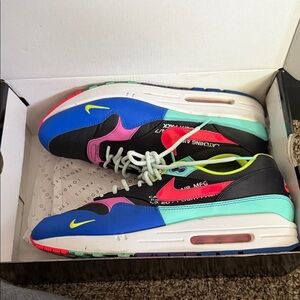Nike Air Max with Blue and Pink Accents